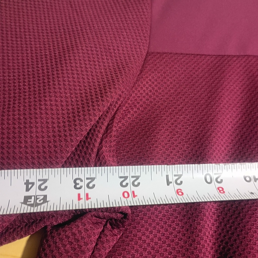 Callaway Quarter Zip Pullover, Mens XL Burgundy Textured Golf Sweater - Picture 3 of 16